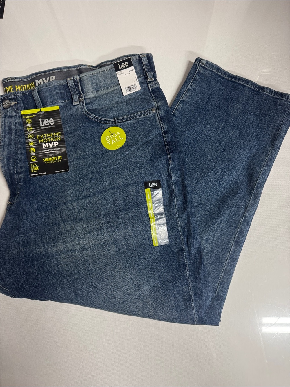 Lee Jeans Mens 52 29 Straight Fit